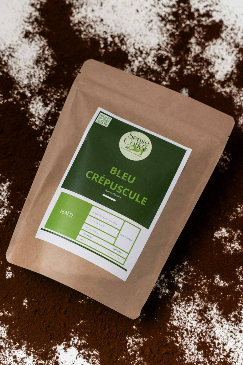 Sense Coffee : café haïtien grains bleu crépuscule