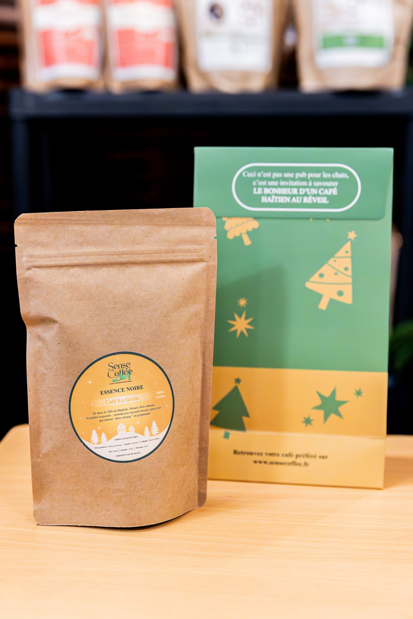 Pochette cadeau café en grains
