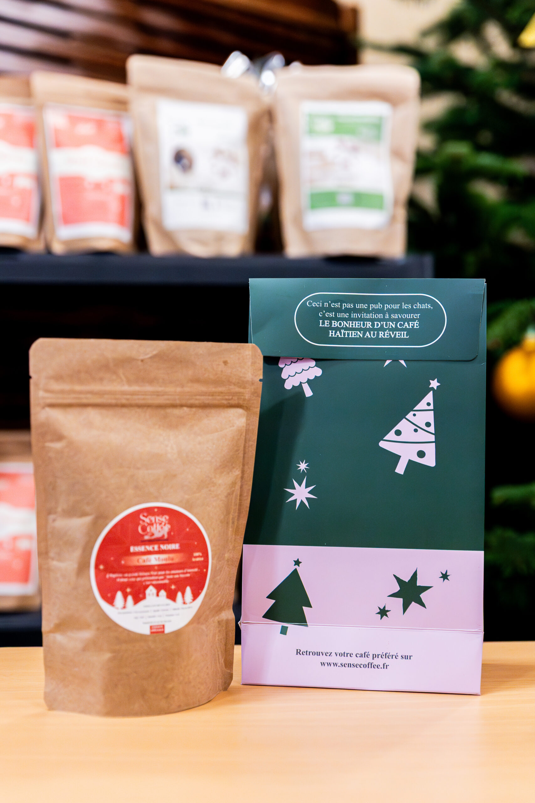 Pochette cadeau café moulu